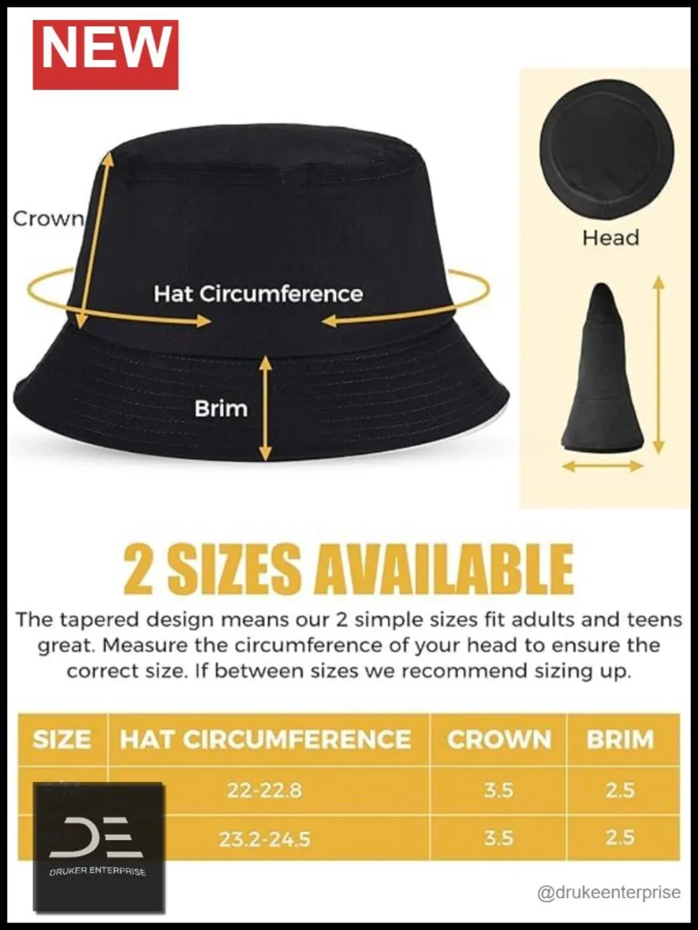 Cotton Bucket Hat Unisex Summer Sun Hat Packable Fisherman Cap Casual